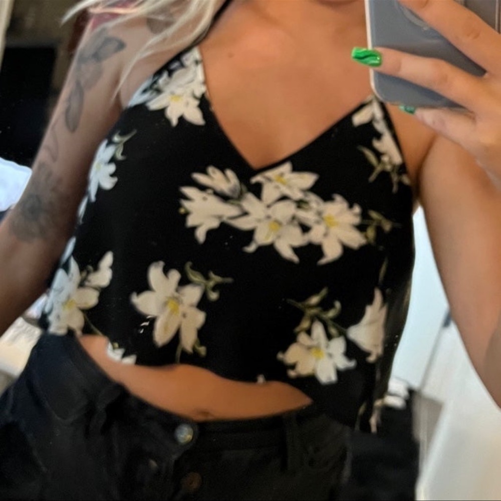 Floral crop top
